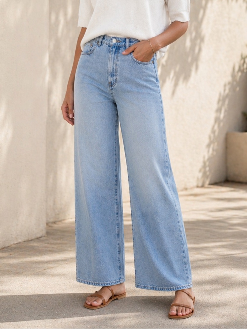 Rolla’s Heidi High Rise Loose Straight Jeans Light Wash 26